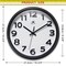 Infinity Instruments Raised Numeral Clock, 10.75 in. 20296BK-WH - alternate 3